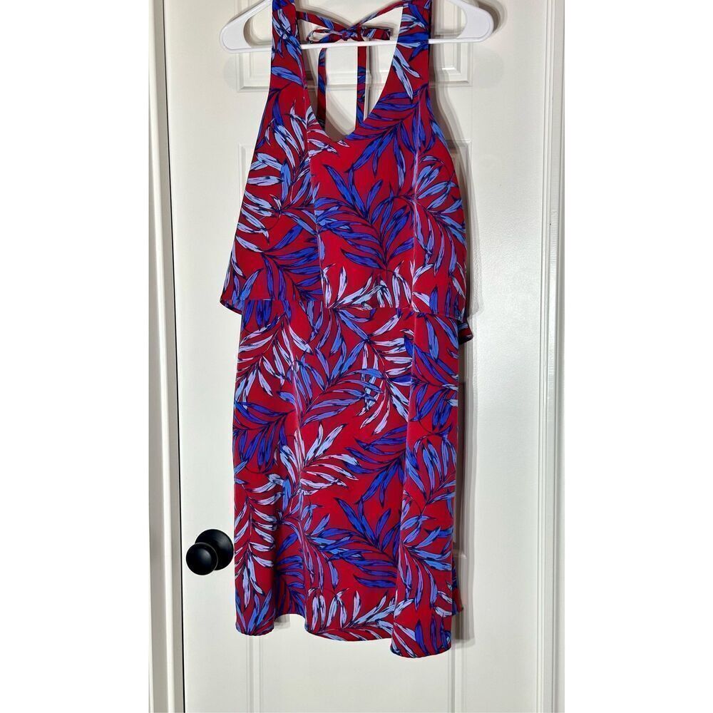 Roz & Ali  NWT size 8 red and blue print dress - Dress Barn
